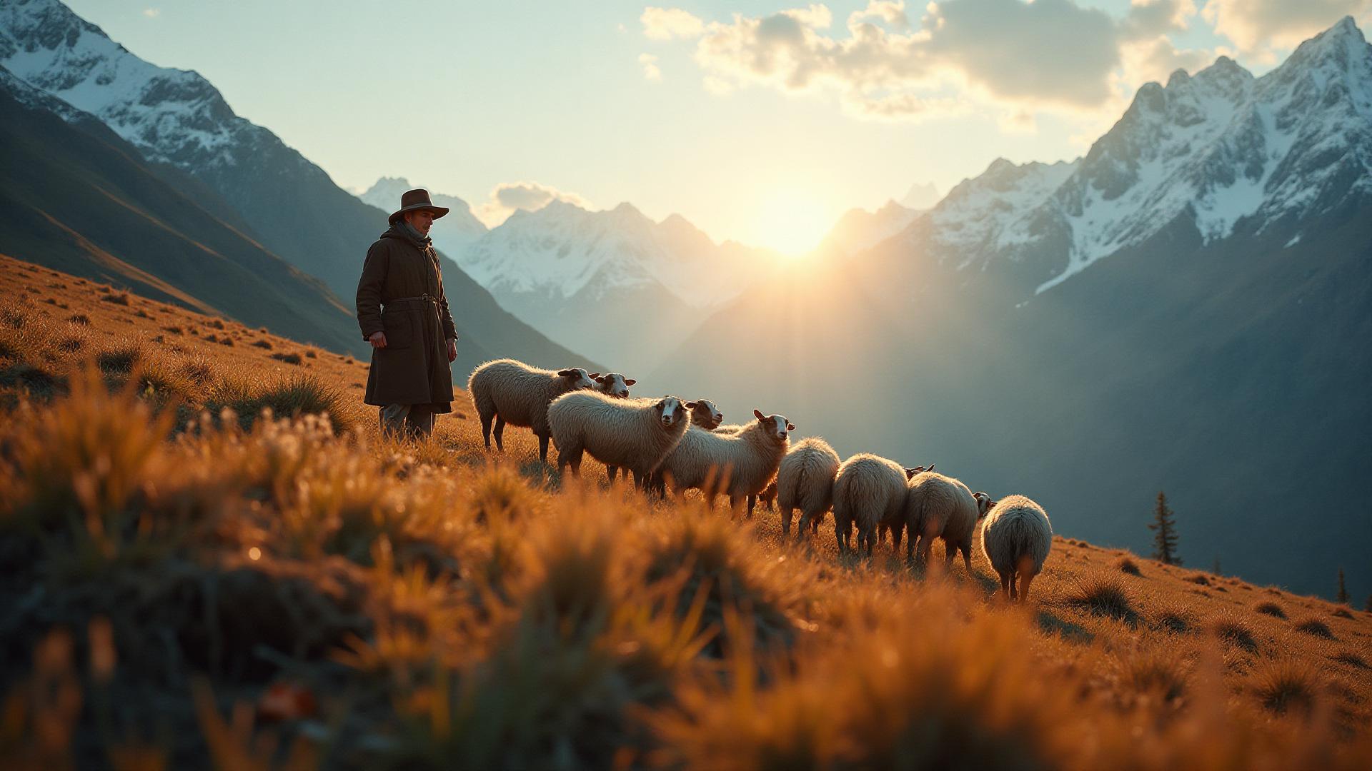 Himalayan shepherds during migration